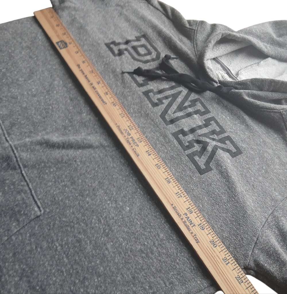 PINK Victoria's Secret Women's Size Medium Heather Gray Hoodie - Picture 2 of 5